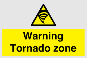 Warning Tornado zone